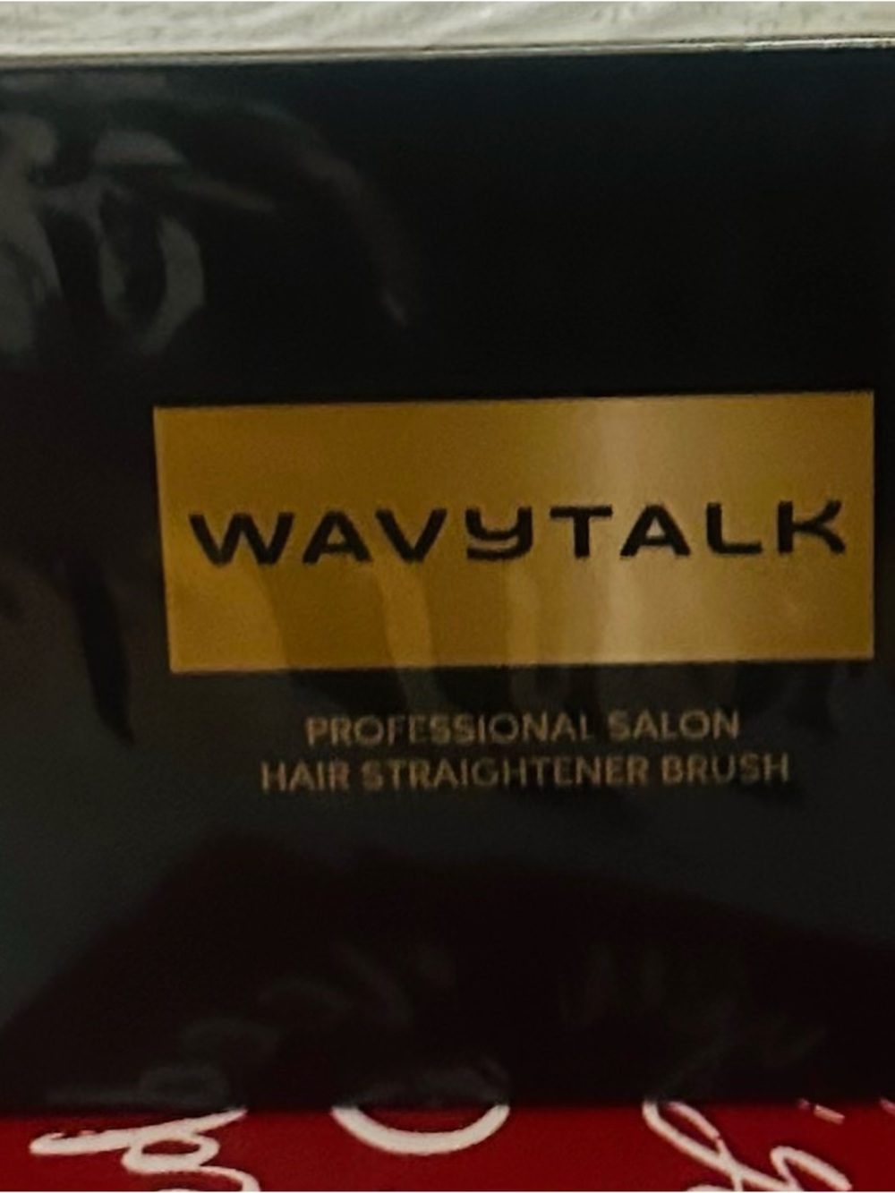 WAVYTALK Black Hair Straightening Brush - Women’s Heated Detangling Tool - Picture 7 of 7